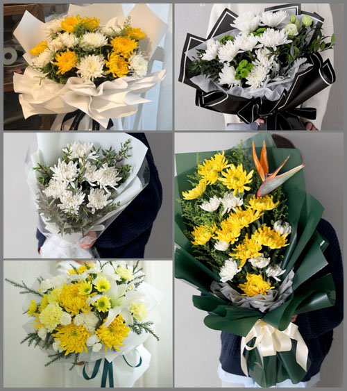 山西忻州原平市大林乡黄道村白事花束代送